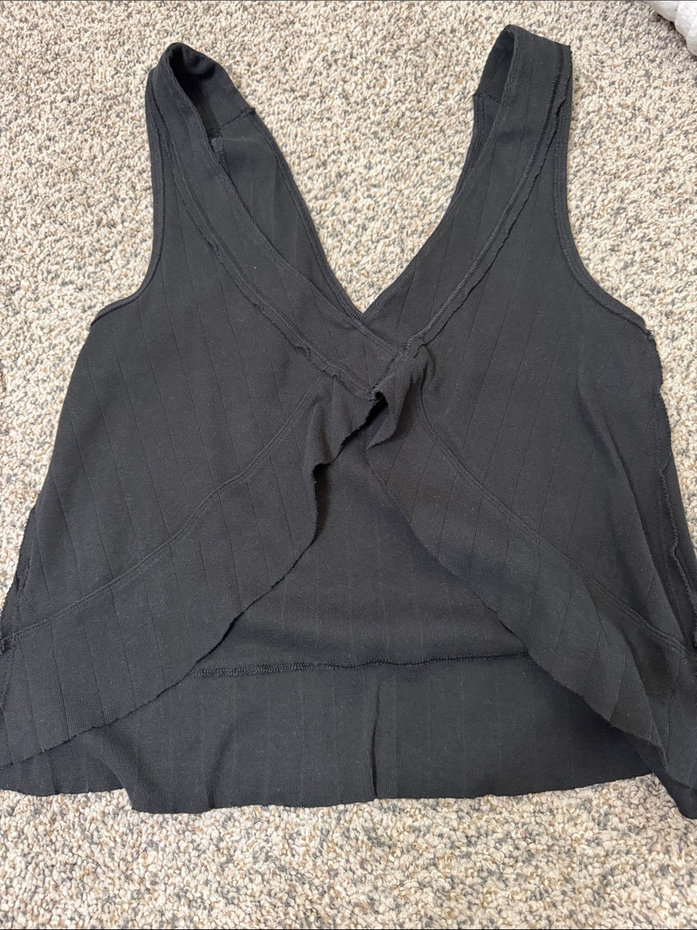 Free People open back tank black XS - Picture 2 of 4